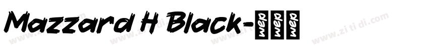 Mazzard H Black字体转换